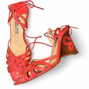 Jimmy Choo Women's Red Strappy Heels
